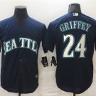 Activewear Baseball Uniform 24 Ken Griffey Jr. Jerseys Navy Alternate Retired Shirt