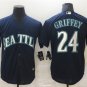 Activewear Baseball Uniform 24 Ken Griffey Jr. Jerseys Navy Alternate Retired Shirt