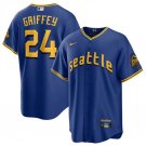 Activewear Baseball Uniform 24 Ken Griffey Jr. Jerseys Royal 2023 City Connect Shirt