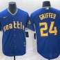 Activewear Baseball Uniform 24 Ken Griffey Jr. Jerseys Royal 2023 City Connect Shirt