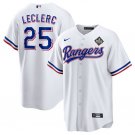 Activewear Baseball Uniform 25 José Leclerc Jerseys White 2023 World Series Shirt