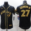 Activewear Baseball Uniform 27 Vladimir Guerrero Jr. Jerseys Black Golded Elite Shirt