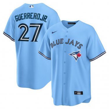 Activewear Baseball Uniform 27 Vladimir Guerrero Jr. Jerseys Blue Alternate Shirt