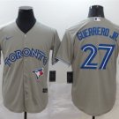 Activewear Baseball Uniform 27 Vladimir Guerrero Jr. Jerseys Gray Away Player Shirt