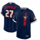 Activewear Baseball Uniform 27 Vladimir Guerrero Jr. Jerseys Navy 2021 All-Star Shirt