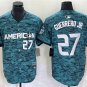 Activewear Baseball Uniform 27 Vladimir Guerrero Jr. Jerseys Teal 2023 All-Star Shirt