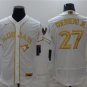 Activewear Baseball Uniform 27 Vladimir Guerrero Jr. Jerseys White Golded Elite Shirt