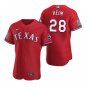 Activewear Baseball Uniform 28 Jonah Heim Jerseys Red Alternate Player Elite Shirt