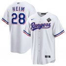 Activewear Baseball Uniform 28 Jonah Heim Jerseys White 2023 World Series Game Shirt
