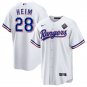 Activewear Baseball Uniform 28 Jonah Heim Jerseys White 2023 World Series Game Shirt