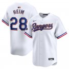 Activewear Baseball Uniform 28 Jonah Heim Jerseys White 2024 Gold Collection Shirt