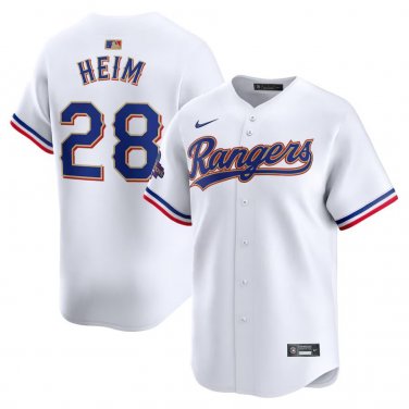 Activewear Baseball Uniform 28 Jonah Heim Jerseys White 2024 Gold Collection Shirt