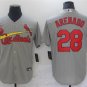 Activewear Baseball Uniform 28 Nolan Arenado Jerseys Gray Away Player Game Shirt