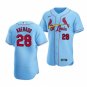 Activewear Baseball Uniform 28 Nolan Arenado Jerseys Light Blue Alternate Elite Shirt