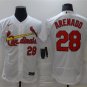 Activewear Baseball Uniform 28 Nolan Arenado Jerseys White Home Player Elite Shirt