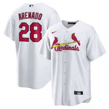 Activewear Baseball Uniform 28 Nolan Arenado Jerseys White Home Player Game Shirt