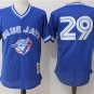 Activewear Baseball Uniform 29 Joe Carter Jerseys Blue Pullover Throwback Mesh Shirt
