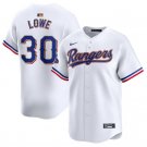 Activewear Baseball Uniform 30 Nathaniel Lowe Jerseys White 2024 Gold Collection Shirt
