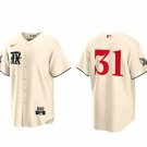 Activewear Baseball Uniform 31 Max Scherzer Jerseys Cream City Connect Player Shirt