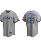 Activewear Baseball Uniform 31 Max Scherzer Jerseys Gray Away Player Game Shirt