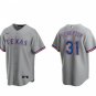 Activewear Baseball Uniform 31 Max Scherzer Jerseys Gray Away Player Game Shirt