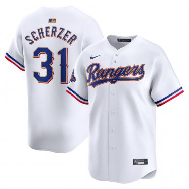 Activewear Baseball Uniform 31 Max Scherzer Jerseys White 2024 Gold Collection Shirt