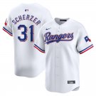 Activewear Baseball Uniform 31 Max Scherzer Jerseys White Home Limited Player Shirt