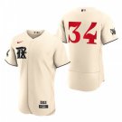 Activewear Baseball Uniform 34 Nolan Ryan Jerseys Cream City Connect Retired Shirt