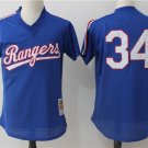 Activewear Baseball Uniform 34 Nolan Ryan Jerseys M&N Royal 1989 Cooperstown Shirt