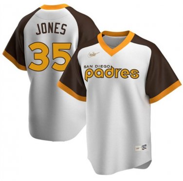 Activewear Baseball Uniform 35 Randy Jones Jerseys White Cooperstown Collection Shirt