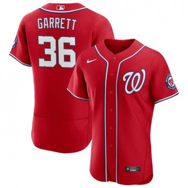 Activewear Baseball Uniform 36 Stone Garrett Jerseys Red Alternate Player Elite Shirt