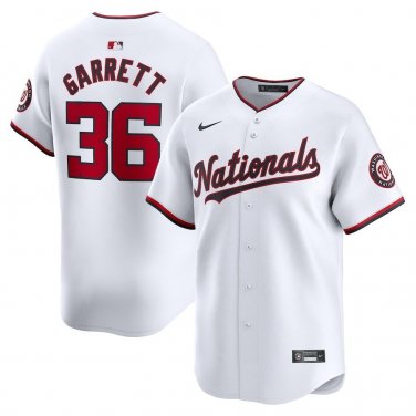 Activewear Baseball Uniform 36 Stone Garrett Jerseys White Home Player Limited Shirt