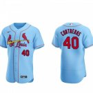 Activewear Baseball Uniform 40 Willson Contreras Jerseys Blue Alternate Elite Shirt