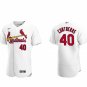 Activewear Baseball Uniform 40 Willson Contreras Jerseys White Home Player Elite Shirt