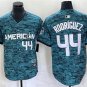 Activewear Baseball Uniform 44 Julio Rodr&Atilde;&shy;guez Jerseys Teal 2023 All-Star Game Shirt