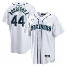 Activewear Baseball Uniform 44 Julio Rodríguez Jerseys White Home Player Game Shirt
