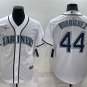 Activewear Baseball Uniform 44 Julio Rodr&Atilde;&shy;guez Jerseys White Home Player Game Shirt