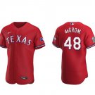 Activewear Baseball Uniform 48 Jacob DeGrom Jerseys Red Alternate Player Elite Shirt