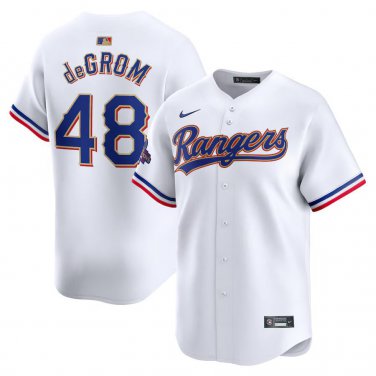 Activewear Baseball Uniform 48 Jacob deGrom Jerseys White 2024 Gold Collection Shirt