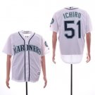 Activewear Baseball Uniform 51 Ichiro Suzuki Jerseys White Throwback CoolBase Shirt