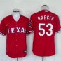Activewear Baseball Uniform 53 Adolis Garcia Jerseys Red Alternate Player Game Shirt
