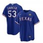 Activewear Baseball Uniform 53 Adolis Garc&Atilde;&shy;a Jerseys Royal 2023 World Series Shirt