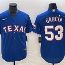 Activewear Baseball Uniform 53 Adolis Garcia Jerseys Royal Alternate Player Game Shirt