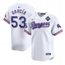 Activewear Baseball Uniform 53 Adolis García Jerseys White 2023 World Series Shirt