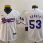 Activewear Baseball Uniform 53 Adolis Garcia Jerseys White Home Player Game Shirt