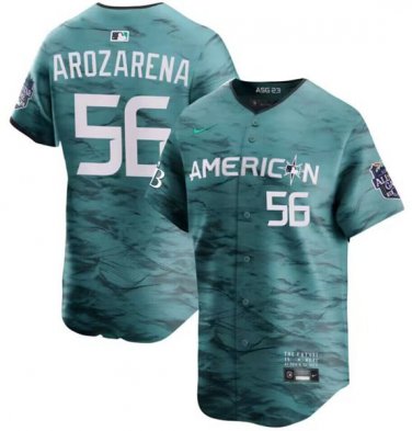 Activewear Baseball Uniform 56 Randy Arozarena Jerseys Teal 2023 All-Star Game Shirt