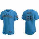 Activewear Baseball Uniform 68 George Kirby Jerseys Royal Alternate Player Elite Shirt