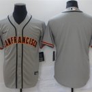 Activewear Baseball Uniform San Francisco Giants Blank Jerseys Gray Away Player Shirt