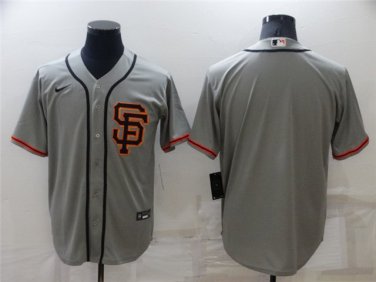 Activewear Baseball Uniform San Francisco Giants Blank Jerseys Gray Road Player Shirt