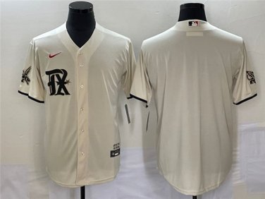 Activewear Baseball Uniform Texas Rangers Blank Jerseys Cream City Connect Shirt